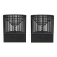 Charles Rennie Mackintosh Black Ashwood Willow Italian Pair of Armchairs