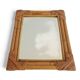 Miroir en bambou et rotin des années 1960 dans le style de la Côte d'Azur