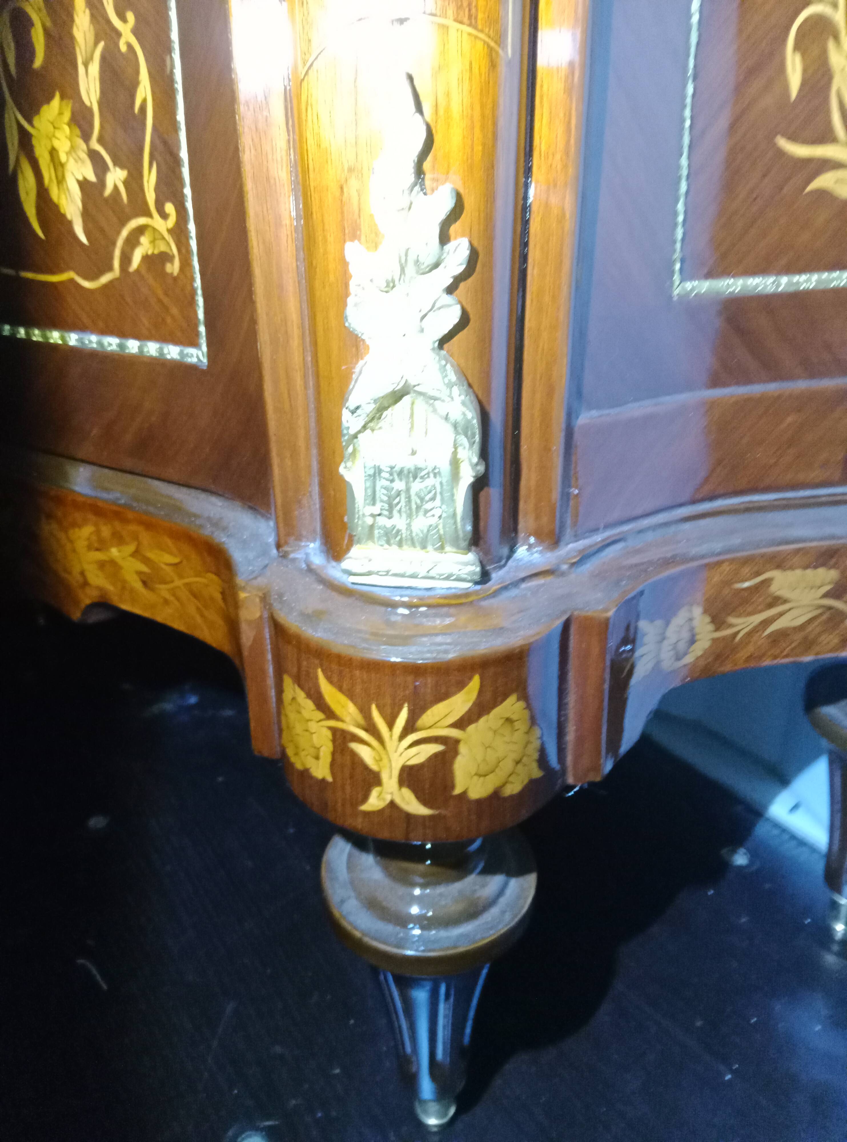 Ornamental commode in marquetry - Napoleon III style