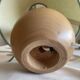Lampe boule en bois années 70