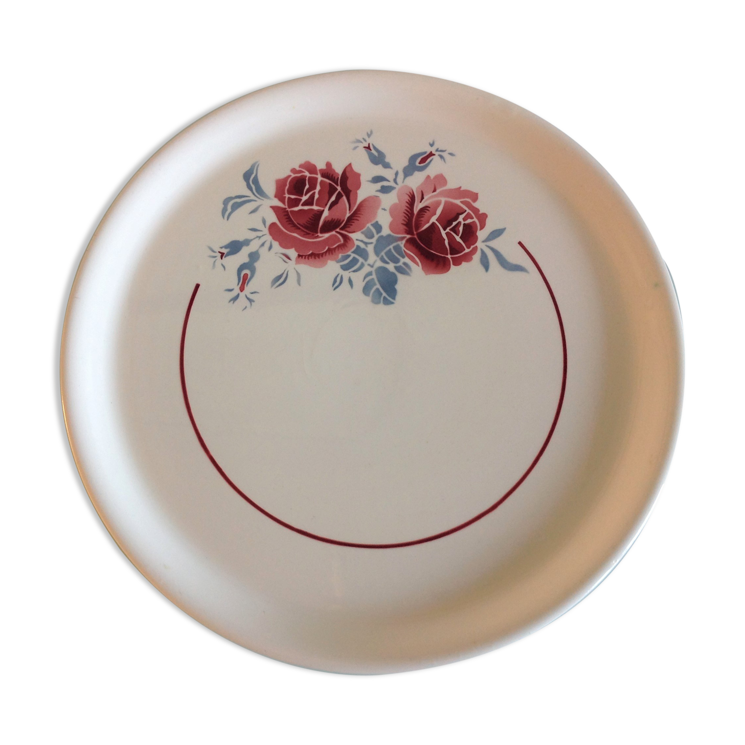 Pie dish décor Strasbourg faienceries of Badonvillers 50/60