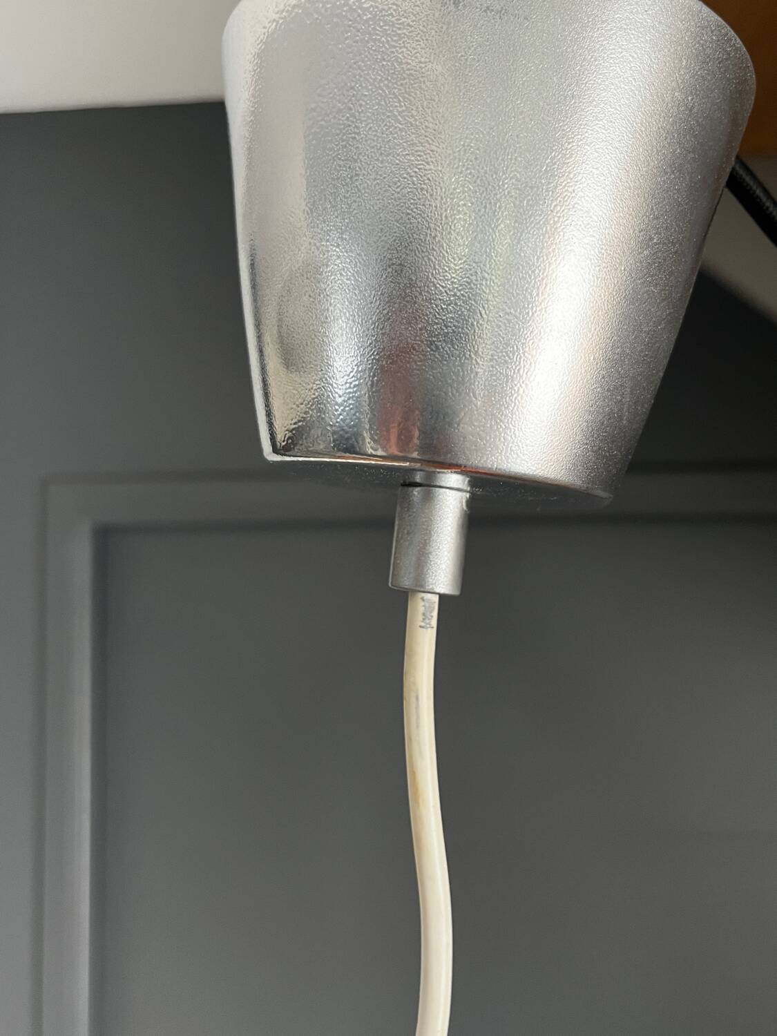 Space age orange 70s pendant light