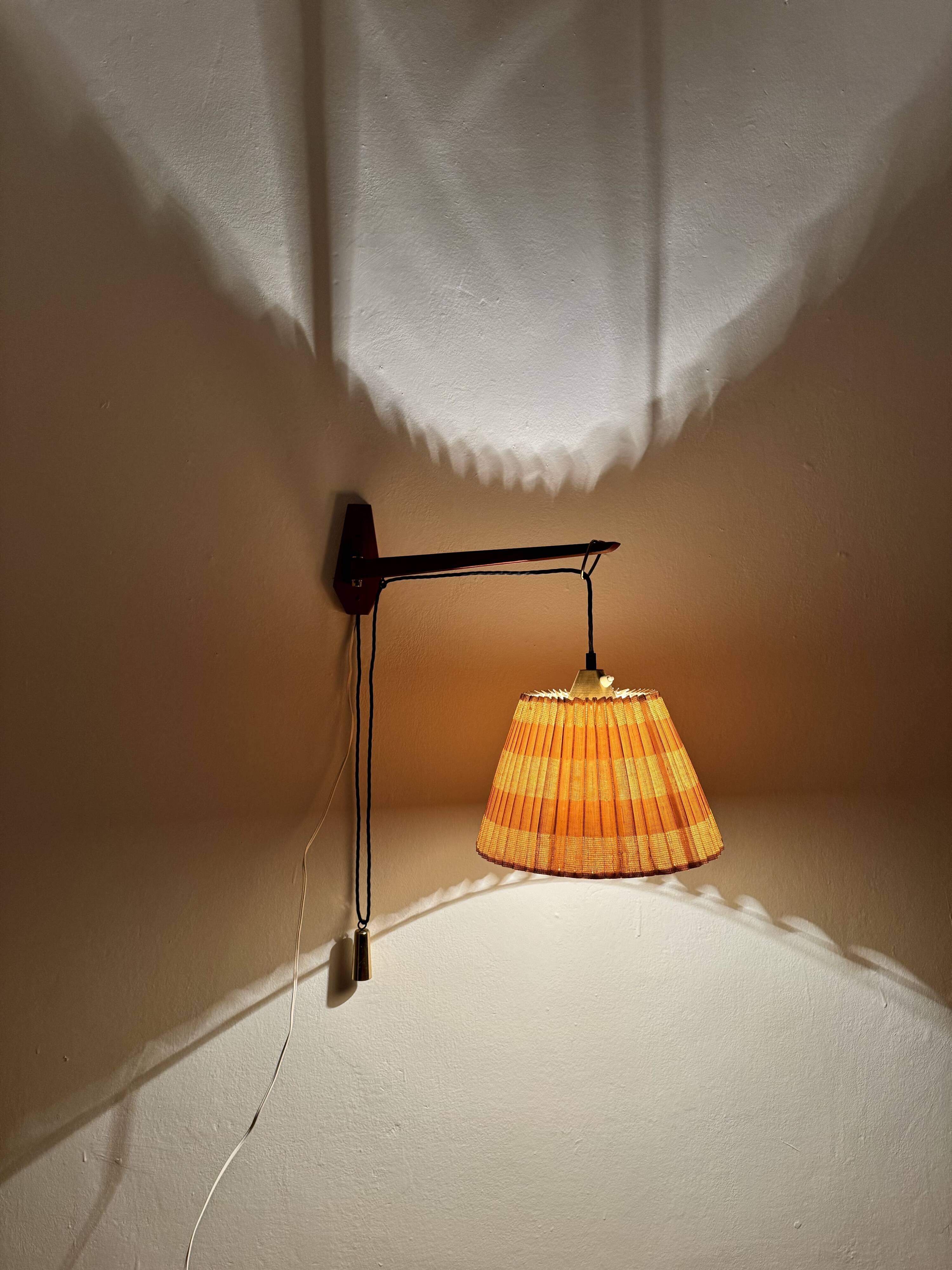 Adjustable Pleated Wall Lamp by Kaiser Leuchten