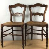 Pair of mulched chairs