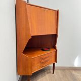 Scandinavian corner unit in teak, Danish design