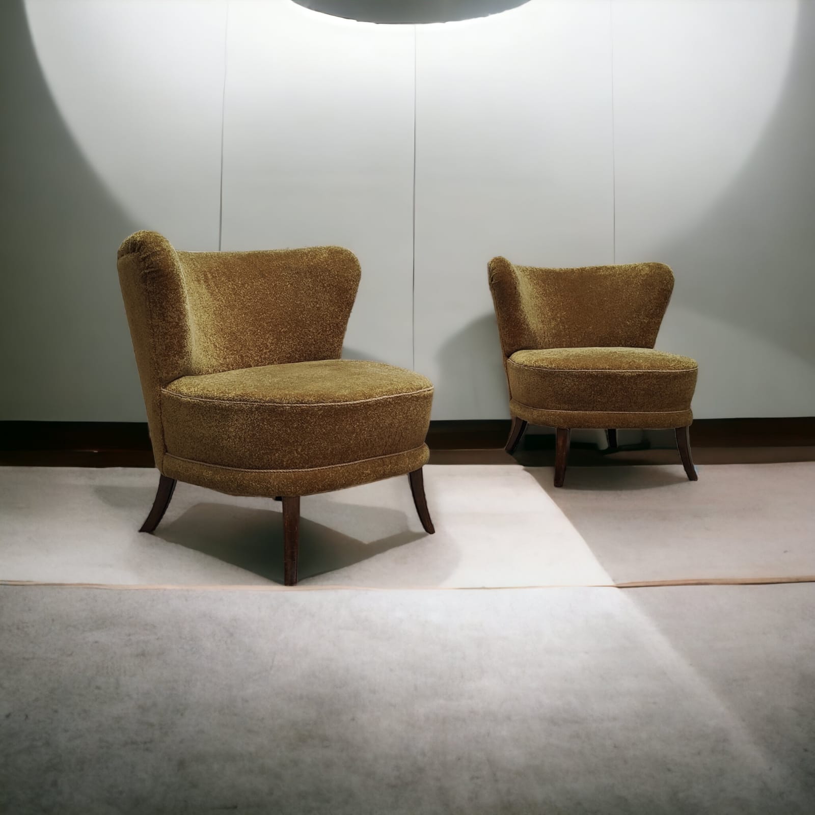 Two Mid Century cocktail chairs