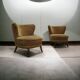 Two Mid Century cocktail chairs