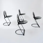 Postmodern Cantilever Swing Chair from the Mid-Century by Ohl for Lübke, 1980
