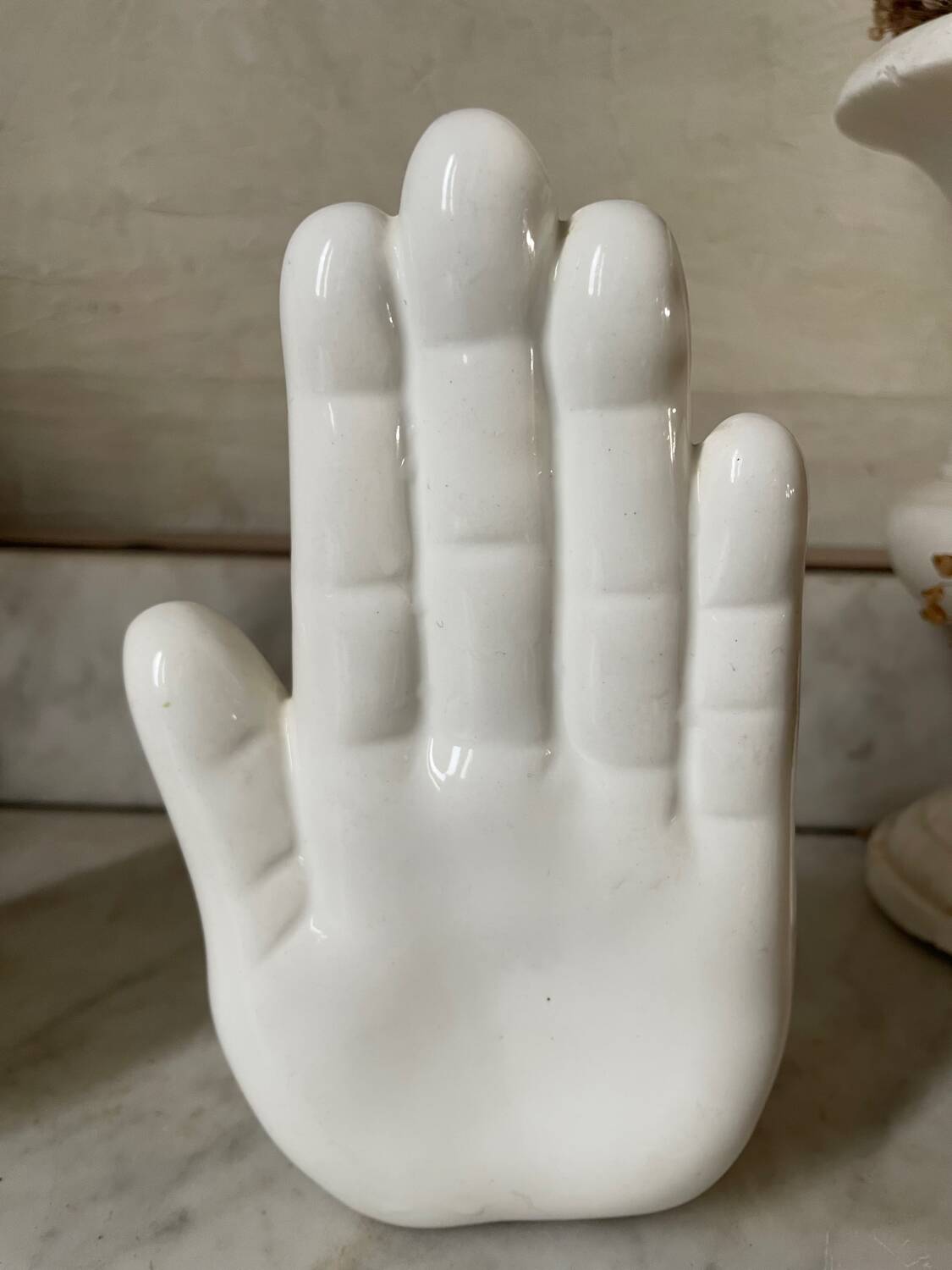 Pair of vintage ceramic hand bookends