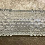 Vintage molded glass vase – Sklo Union (Czechoslovakia), 1960s/