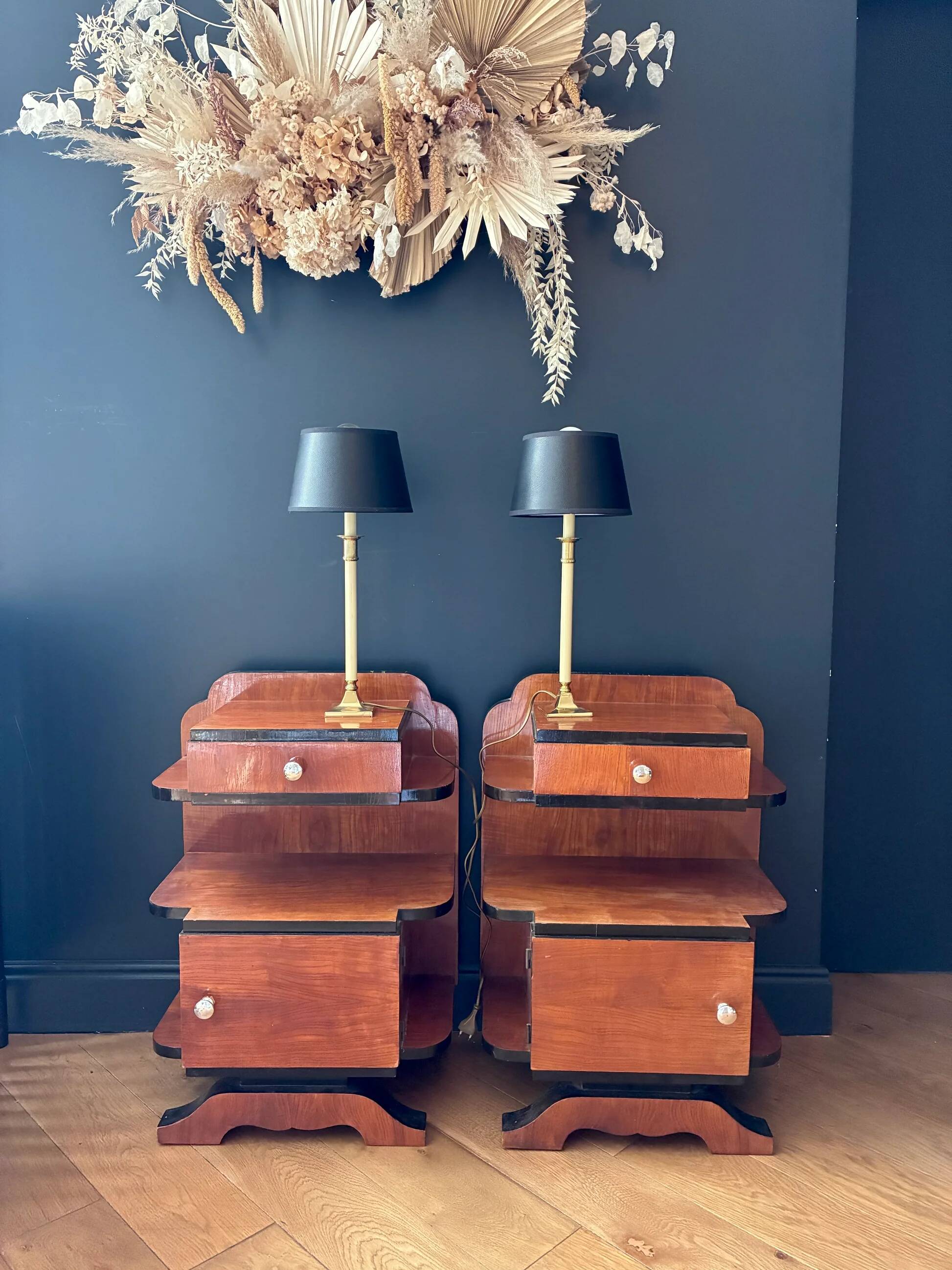 Pair of "neoclassical" lamps - 1970.