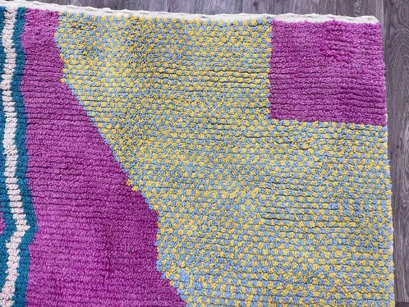 Traditional Moroccan rug, natural wool, 3 x 2 m.