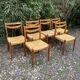Set of 6 Vintage Scandinavian Chairs