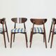 Scandinavian dining chairs set of 4 cote d'azur  