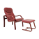 1980 Leather Armchair With Footrest, Ton Czechoslovakia