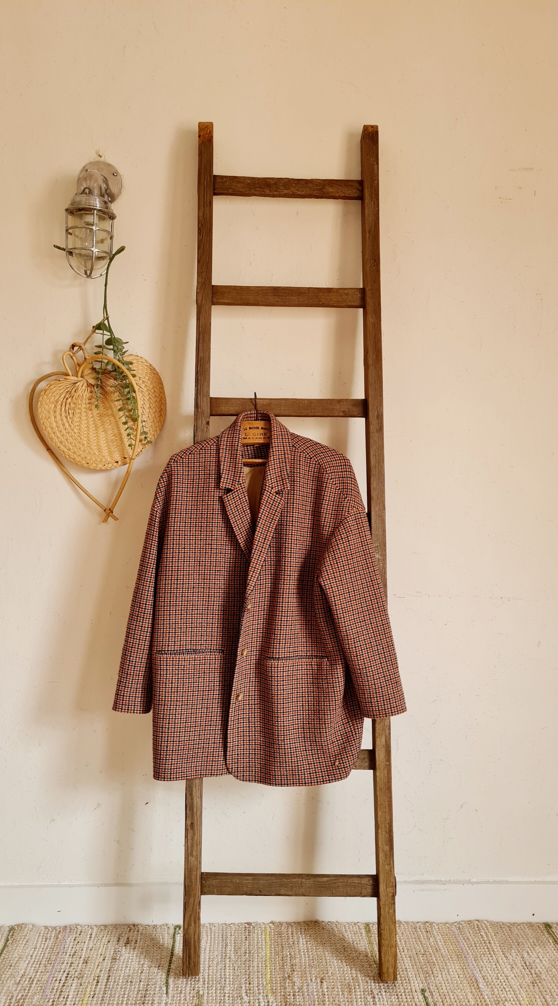 Country scale wearing right in old wood