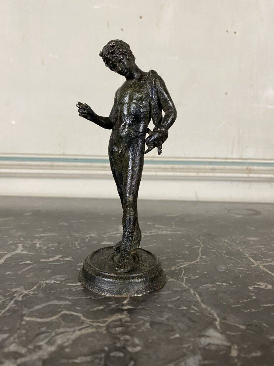 Narcissus, bronze after the antique