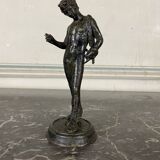 Narcissus, bronze after the antique