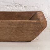 Antique solid wood tray with handle (c.1900) #8