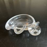 vide poche canard en cristal