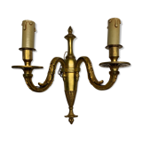 Louis XVI style wall lamp in gilded bronze