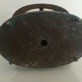 Painted metal hot water bottle lamp