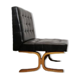 Fauteuil en cuir par Ludvik Volak