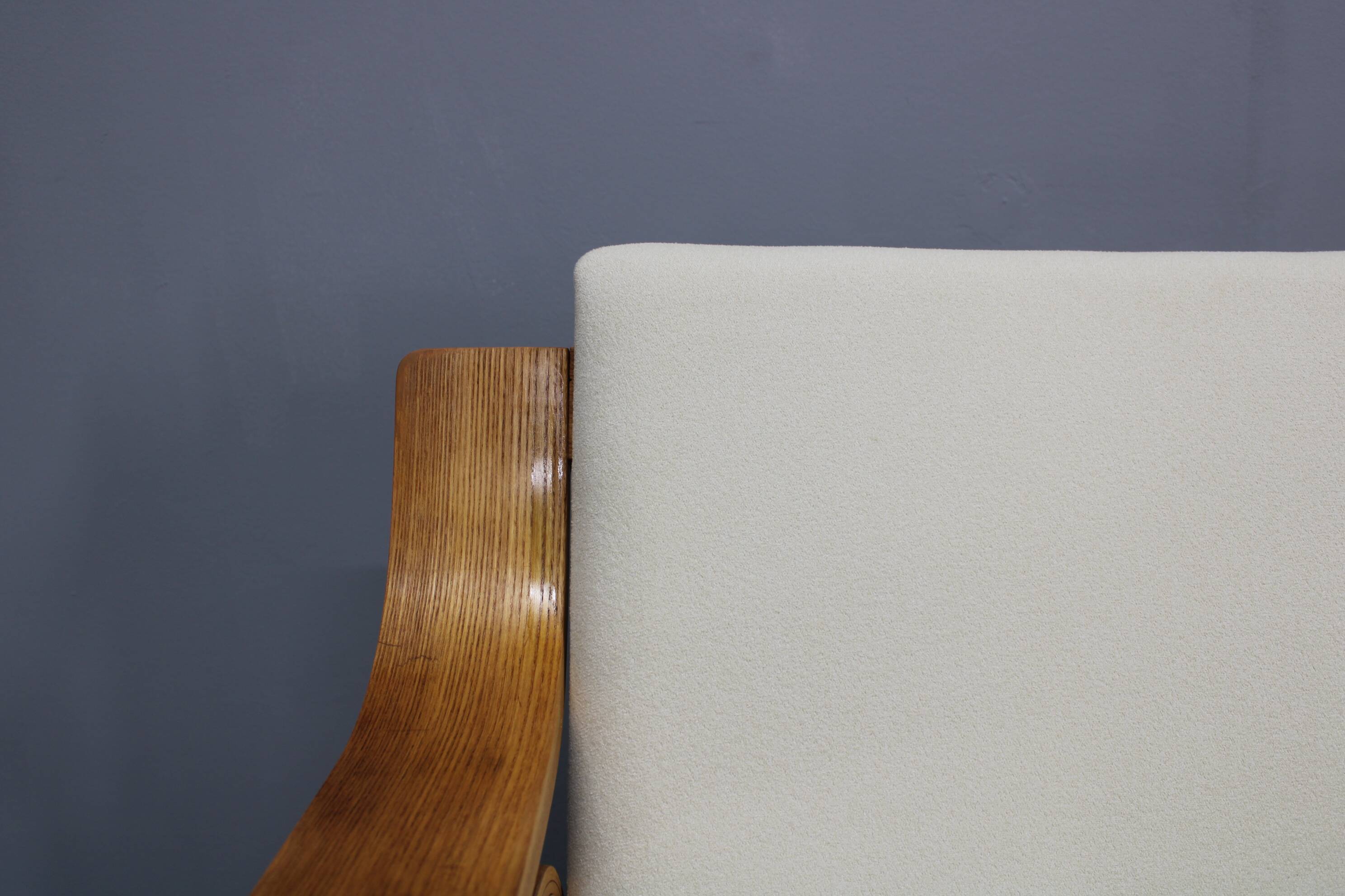 1970s Pair of Rare Restored Armchairs in the Style of Marco Zanuso, Czechoslovakia