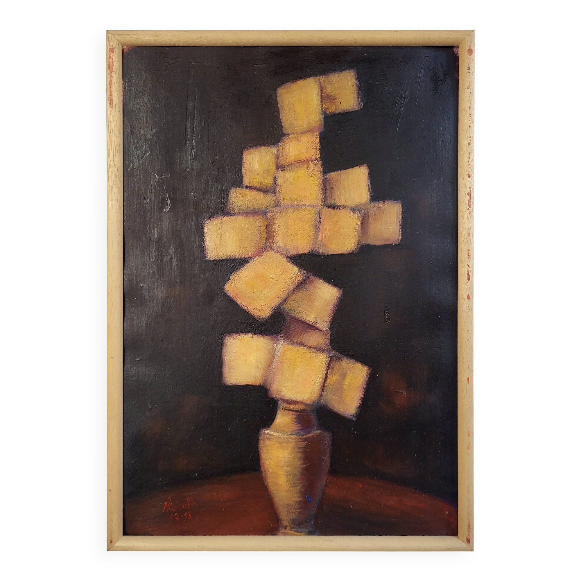 Abstract painting by Alain Boisdon