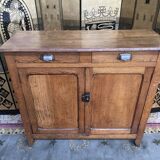 Low Parisian buffet in oak and pear tree 1950