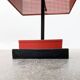 Minimalist perforated steel umbrella stand, 1960s
