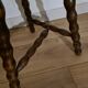 Tabouret tripode pieds torsadés XIXème siècle