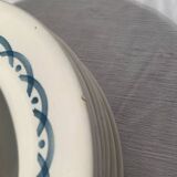 Art Deco service, Digoin Sarreguemines model, canes