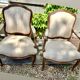 Paire de fauteuils style Louis XV