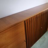Buffet vintage en noyer, commode vintage, 1960