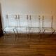 Set of 4 plexiglass folding chairs by Yonel Lebovici and Bernard Berthet 1970