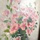 Peinture bouquet de fleurs encadrée