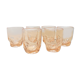 Set 6 verres gobelets roses