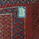 Vintage Tunisian Berber Nomadic Tribal Rug Old Red Diamond Pattern