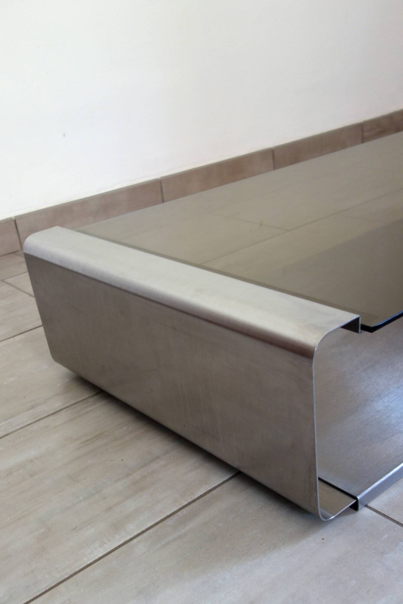 Vintage coffee table by François Monnet, Kappa edition, 1970