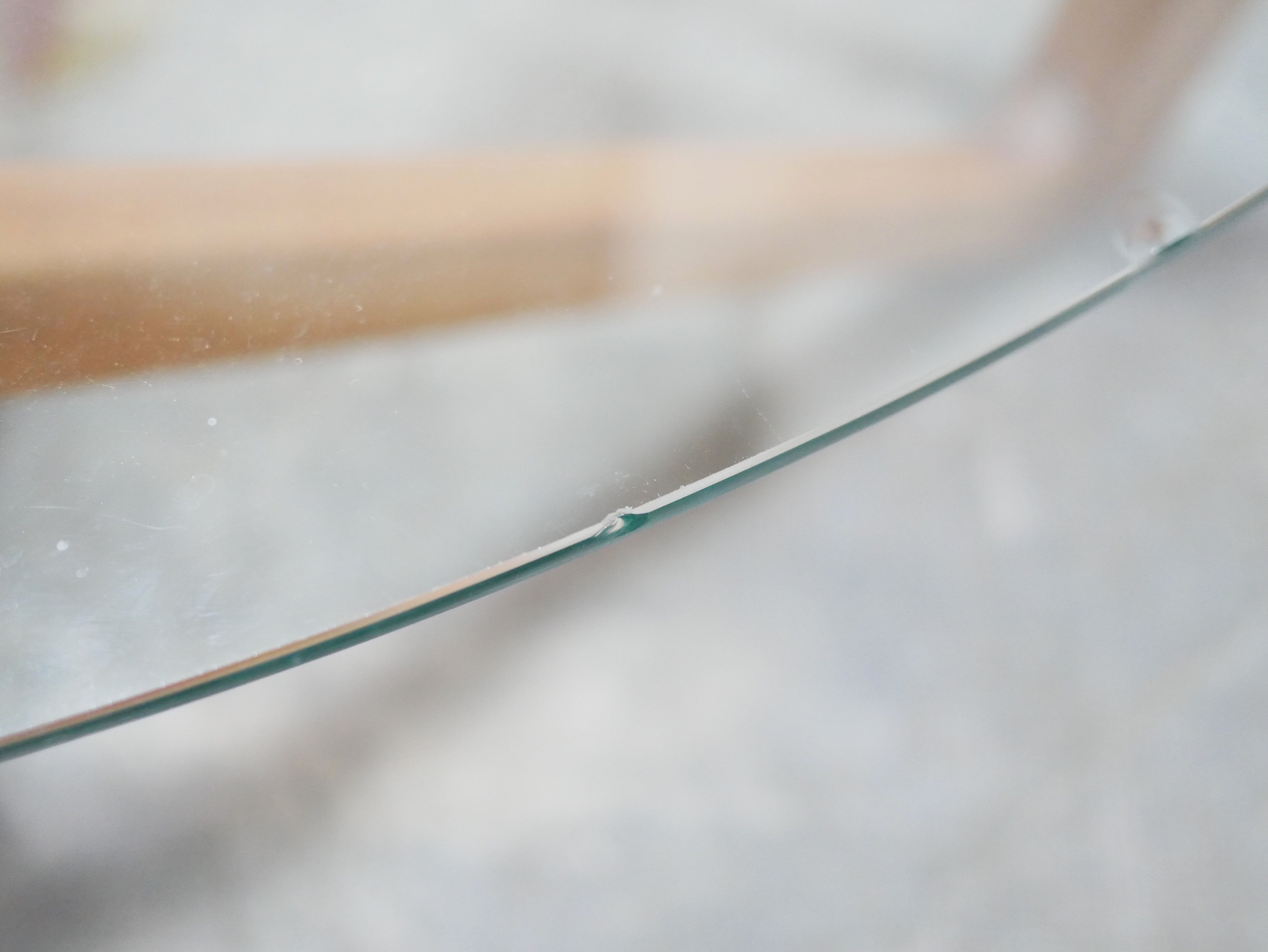 Vintage coffee table in wood and glass