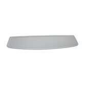 Vintage white enamelled ceramic wall shelf
