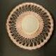 Vintage rattan sun mirror