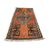 Small Vintage Turkish Rug 92x52 cm, Short Runner, Tribal, Shabby Chic