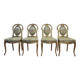 Suite de 4 chaises en bois doré Napoléon III