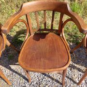 4 fauteuils Baumann en bois courbé