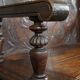 Entrance bench and decorated wooden table valve bench