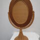 Rattan psyche mirror 22x43cm