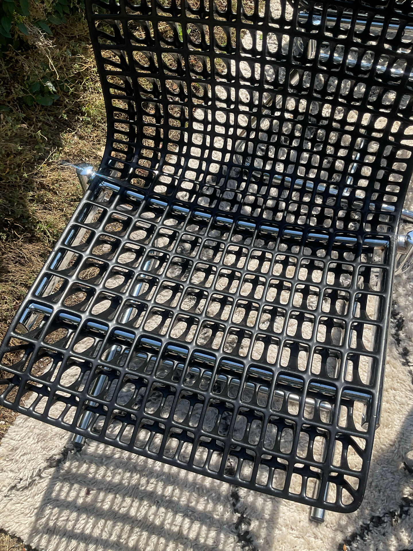 Série de 6 chaises « Moiré » par Ton Haas