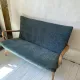 Renovated vintage Scandinavian bench